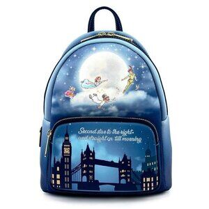 Loungefly Disney Peter Pan Second‎ Star Glow in the Dark Mini Backpack